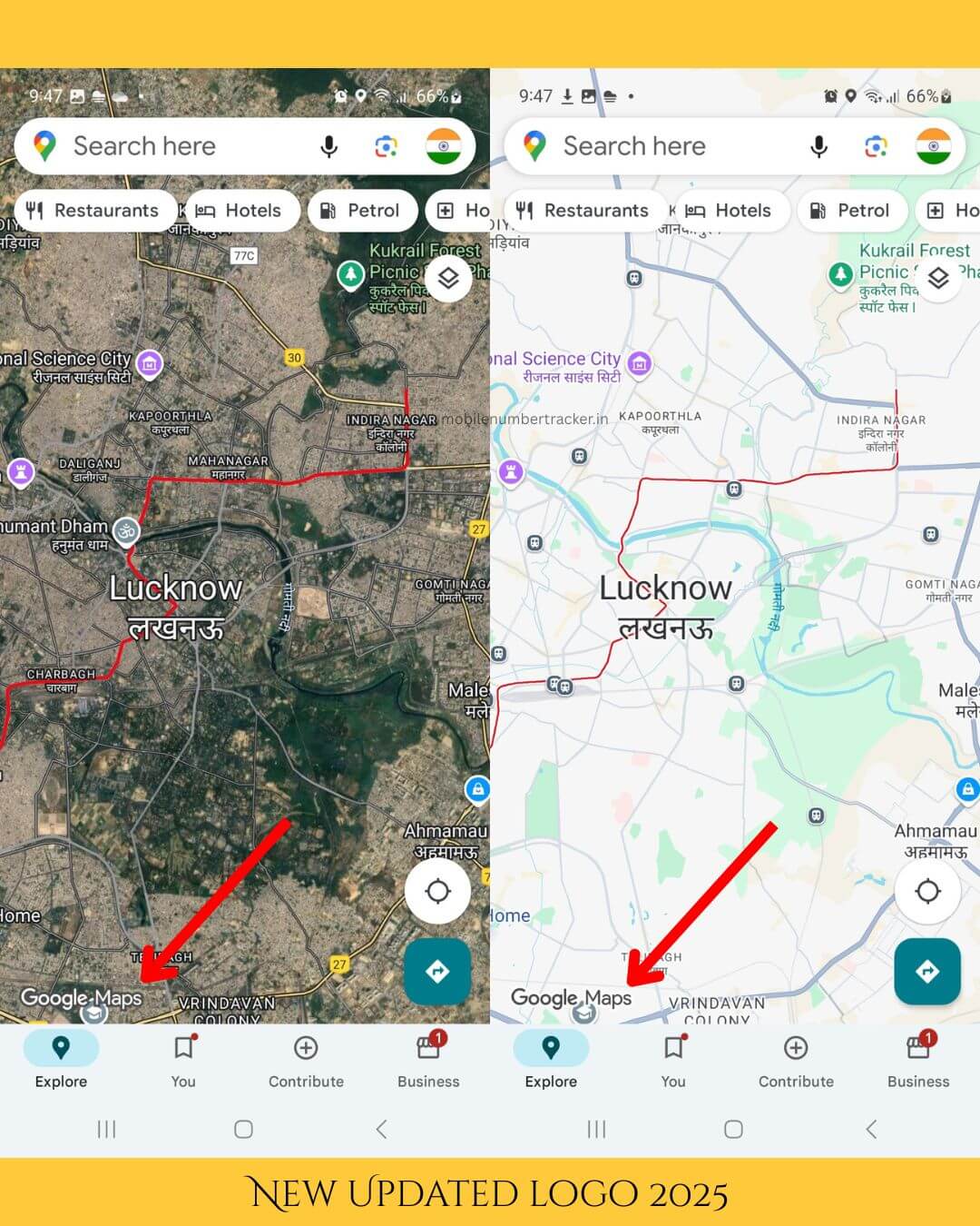 google maps corner logo of 2025 1