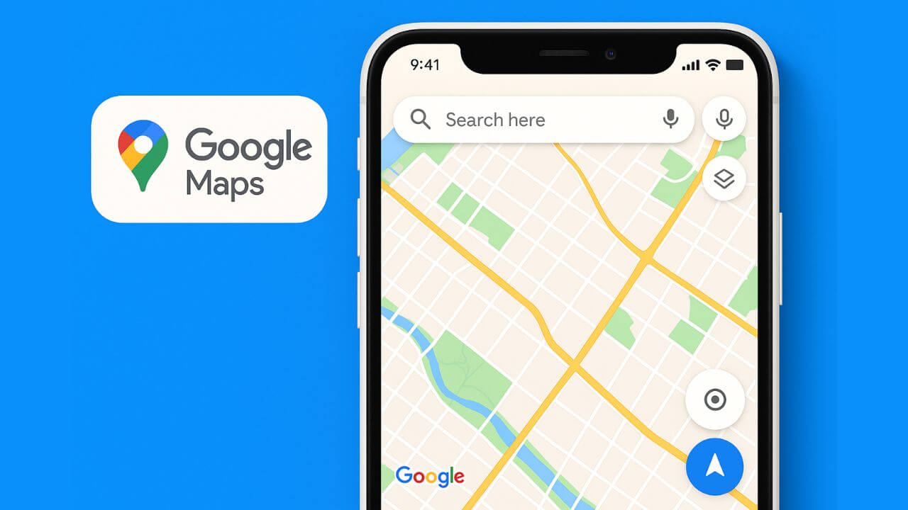 google maps corner logo of 2025